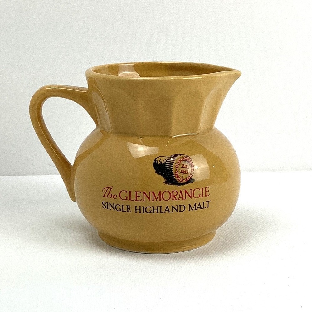 Vintage Glenmorangie Single Highland Malt Scotch Whisky Ceramic Water Pitcher